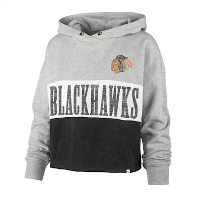  (47 Brand Lizzy Cut Off Hoodie - Chicago Blackhawks - Womens)