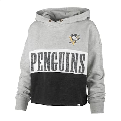  (47 Brand Lizzy Cut Off Hoodie - Pittsburgh Penguins - Womens)