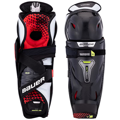  (Bauer Vapor HyperLite Hockey Shin Guards - Intermediate)