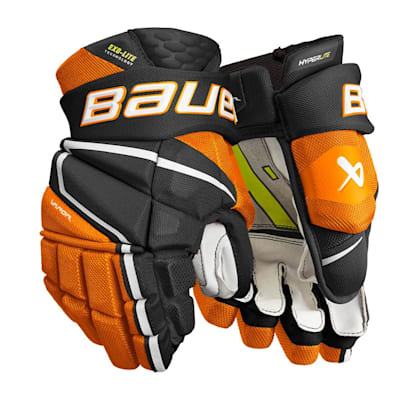 Orange hockey gloves store