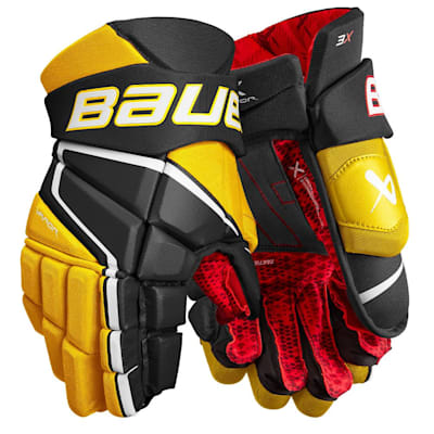 Bauer Vapor 3X Handschuhe Junior Größe 10 Zoll - Schwarz