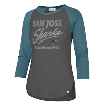  (47 Brand High Rise Frankie Raglan - San Jose Sharks - Womens)