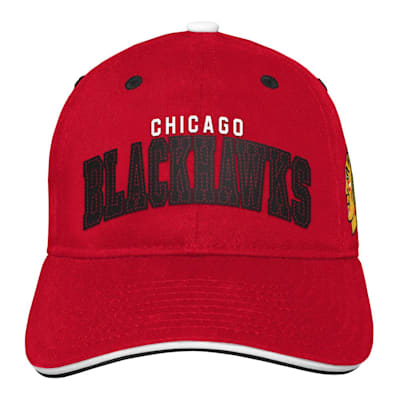  (Outerstuff Collegiate Arch Slouch Adjustable Hat - Chicago Blawkhawks - Youth)
