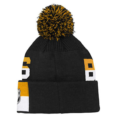  (Outerstuff Face-Off Jacquard Knit Hat - Boston Bruins - Youth)