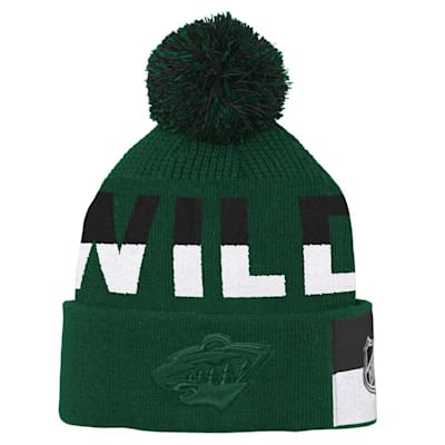  (Outerstuff Face-Off Jacquard Knit Hat - Minnesota WIld - Youth)