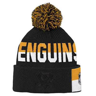  (Outerstuff Face-Off Jacquard Knit Hat - Pittsburgh Penguins - Youth)