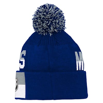  (Outerstuff Face-Off Jacquard Knit Hat - Toronto Maple Leafs - Youth)