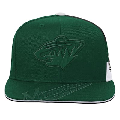  (Outerstuff Face-Off Structured Adjustable Hat - Minnesota Wild - Youth)