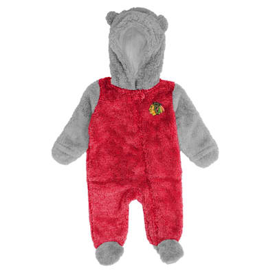  (Outerstuff Game Nap Teddy Fleece - Chicago Blackhawks - Newborn)
