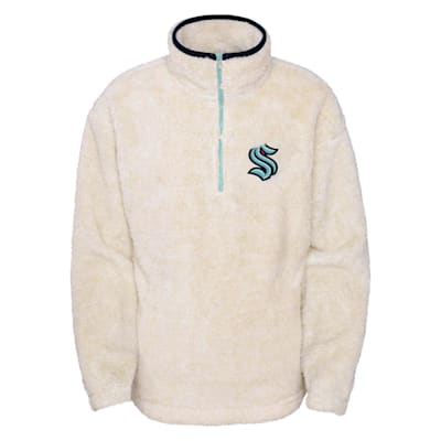  (Outerstuff Persevere Teddy 1/4 Zip Fleece - Seattle Kraken - Girls)