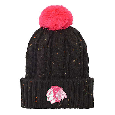 Outerstuff Pink Nep Yarn Cuff Pom Beanie Chicago Blackhawks