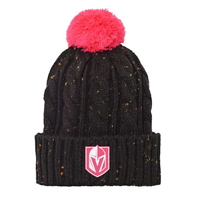  (Outerstuff Pink Nep Yarn Cuff Pom Beanie - Vegas Golden Knights - Girls)