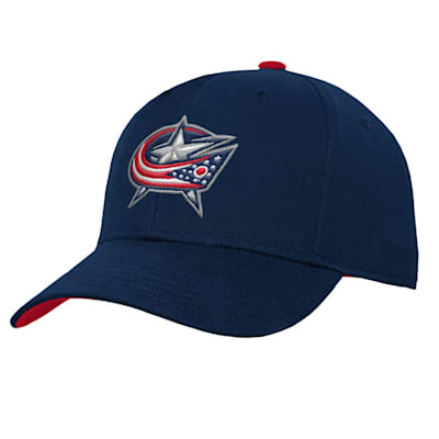  (Outerstuff Precurved Snapback Hat - Columbus Blue Jackets - Youth)
