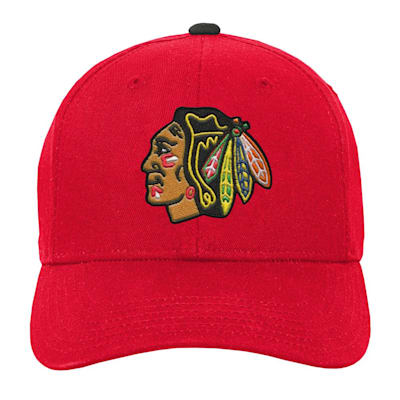  (Outerstuff Precurved Snapback Hat - Chicago Blackhawks - Youth)