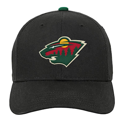  (Outerstuff Precurved Snapback Hat - Minnesota Wild - Youth)