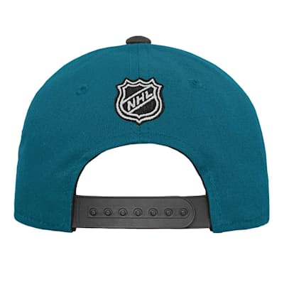 Outerstuff Reverse Retro Script Flatbrim Hat - San Jose Sharks - Youth