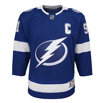  (Outerstuff Tampa Bay Lightning - Premier Replica Jersey - Home - Stamkos - Youth)