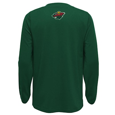  (Outerstuff Rink Reimagined Long Sleeve Tee Shirt - Minnesota Wild - Youth)