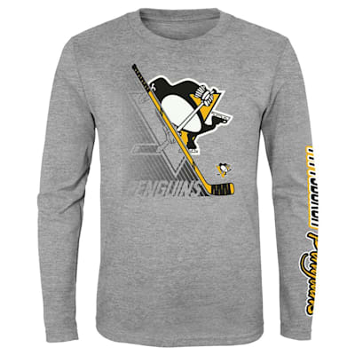  (Outerstuff Split Speed Long Sleeve Tee - Pittsburgh Penguins - Youth)