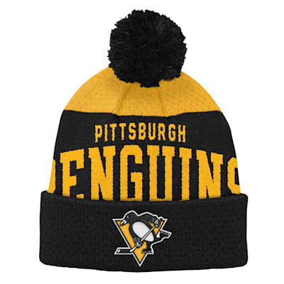  (Outerstuff Stretch Ark Knit Hat - Pittsburgh Penguins - Youth)