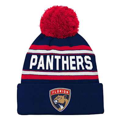  (Outerstuff Wordark Jacquard Cuff Pom Knit Hat - Florida Panthers - Youth)