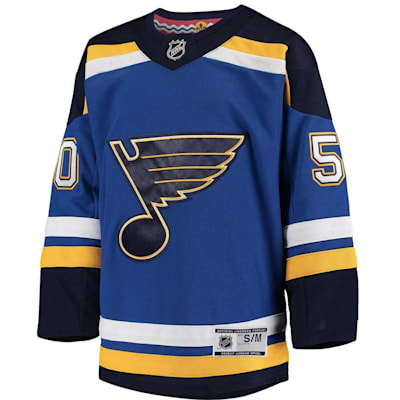 ST. LOUIS BLUES INFANT PREMIER REVERSE RETRO BINNINGTON 50 JERSEY