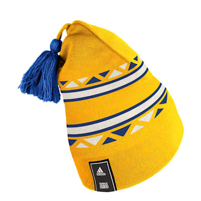 Women's '47 White St. Louis Blues Meeko Cuffed Knit Hat With Pom