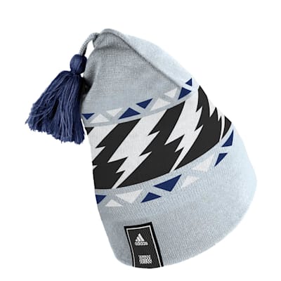 (Adidas Reverse Retro 2.0 Pom Cuffed Knit Hat - Tampa Bay Lightning - Adult)