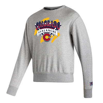 Men's Adidas Gray Colorado Avalanche Reverse Retro 2.0 Vintage Pullover Sweatshirt