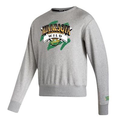 adidas Wild Vintage Crew Sweatshirt - Grey, Men's Hockey