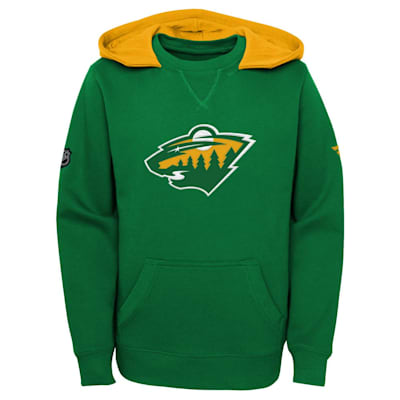 Outerstuff NHL Youth Minnesota Wild Home Ice Green Pullover Hoodie, Boys', Large