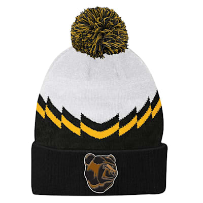  (Outerstuff Reverse Retro Pom Knit Hat - Boston Bruins - Youth)