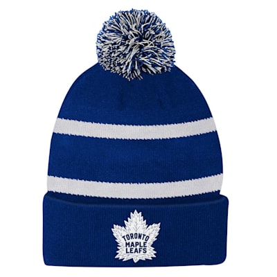  (Outerstuff Reverse Retro Pom Knit Hat - Toronto Maple Leafs - Youth)