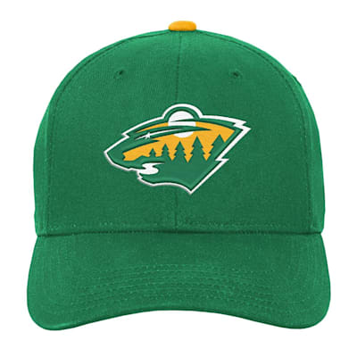 Casquette New Era Minnesota Wild (LNH) Enfant, Vert Ajustable, Logo Brodé