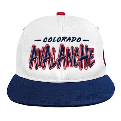  (Outerstuff Reverse Retro Script Flatbrim Hat - Colorado Avalanche - Youth)