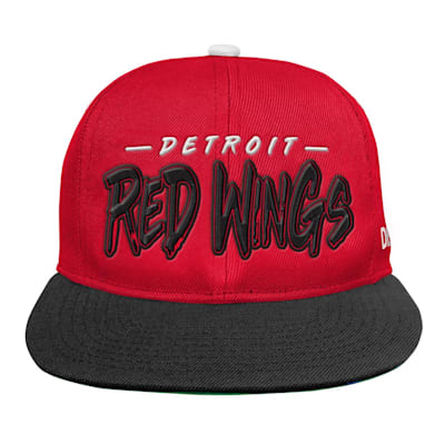  (Outerstuff Reverse Retro Script Flatbrim Hat - Detroit Red Wings - Youth)