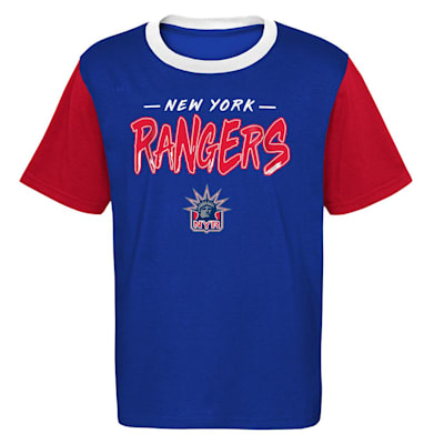  (Outerstuff Reverse Retro Sueded Short Sleeve Tee - New York Rangers - Youth)