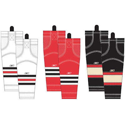 Intermediate (Reebok Chicago Blackhawks Edge SX100 Hockey Socks - Intermediate)