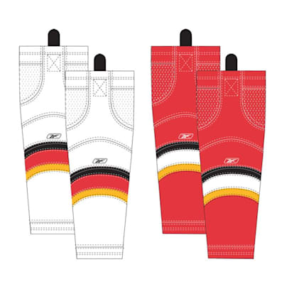 Junior (Reebok Calgary Flames Edge SX100 Hockey Socks - Junior)