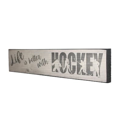  (Painted Pastimes Life is Better With Hockey Sign)