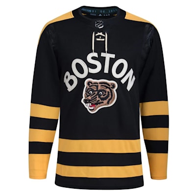 Men's Boston Bruins Blank Black Throwback Authentic Stitched