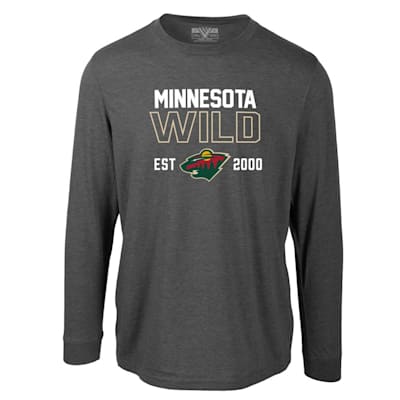  (Levelwear Defined Oscar Long Sleeve Tee Shirt - Minnesota Wild - Adult)