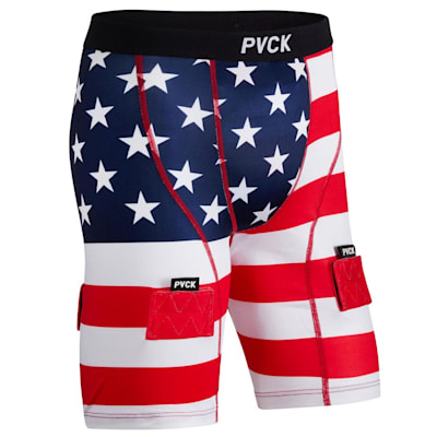 Compression Short w Pelvic Protector Girls Pure Hockey Equipment