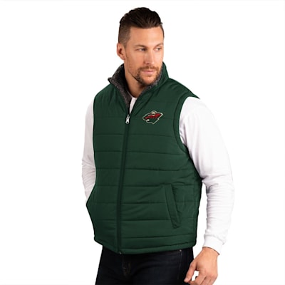  (G-III Sports Power Hitter Reversible Vest - Minnesota Wild - Adult)