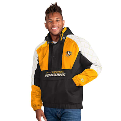 NHL Pittsburgh Penguins Varsity Black and Yellow Jacket