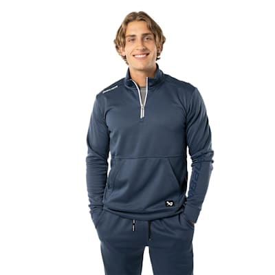  (Bauer Team 1/2 Zip - Navy - Adult)