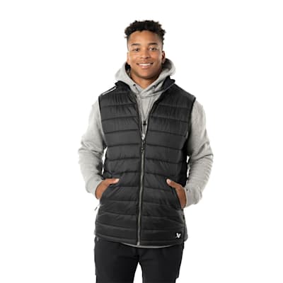  (Bauer Team Puffer Vest - Black - Adult)