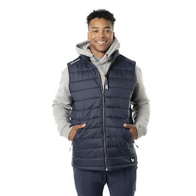 Bauer Team Puffer Vest Navy Adult Pure Hockey Equipment