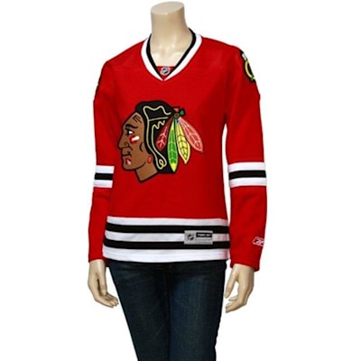 Chicago Blackhawks NHL HOCKEY Reebok Women's Cut Size Large Jersey