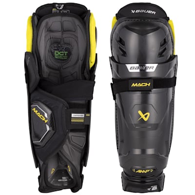  (Bauer Supreme MACH Hockey Shin Guards - Intermediate)